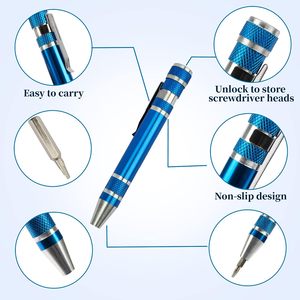 <span class=keywords><strong>Set</strong></span> obeng Mini 8 dalam <span class=keywords><strong>1</strong></span>, peralatan reparasi magnetik pena kecil, perkakas presisi kompak EDC untuk kacamata komputer - Product Image 4