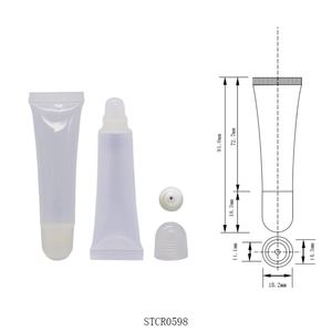 Wholesale 10ml Soft Plastic Cosmetic Tubes with Screw Cap Empty Lip Oil Lipgloss Face Wash Cream Squeeze Packaging - Product Image 2