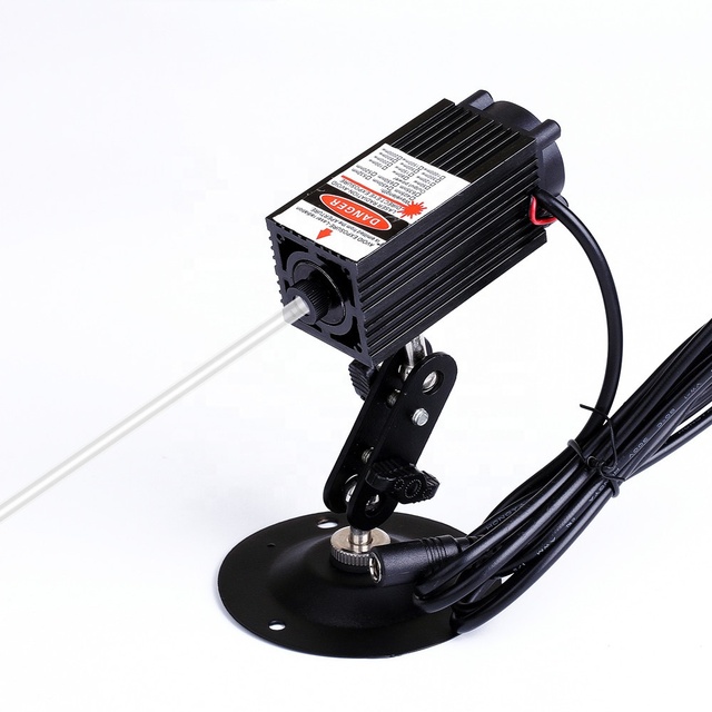 Adjustable Focus High Power 808nm 845nm 980nm 1064nm IR Dot 12V DC Laser Module with Cooling Fan (with Adapter & Bracket)