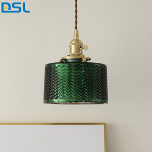 Luci a sospensione a LED moderne per soggiorno camera da letto cucina sala da pranzo illuminazione casa vetro verde scuro lampade a sospensione - Product Image 1