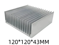 Services d'usinage CNC dissipateur thermique à ailettes traité extrudé en aluminium extrudé personnalisé