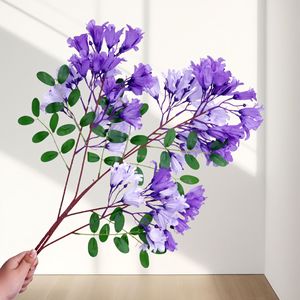 ดอกไม้ประดิษฐ์ EG-ZF01 สีฟ้า แจการันดา ตกแต่งสวนด้วยดอกไม้สีเขียว ดอกไลแลค ดอกไม้ประดับสวน แจการันดาสีฟ้า - Product Image 2