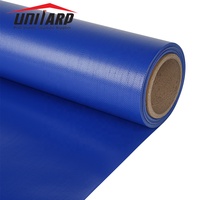 Bâche tissée enduite par PVC de polyester de rouleau résistant à l'abrasion 1100dex 600gsm bâche grattée par couteau
