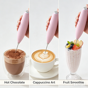 Culi - Herramientas Esenciales Potentes, Baterías <span class=keywords><strong>Duracell</strong></span>, Batidora Eléctrica, Espumador de Leche para Latte Art - Product Image 3