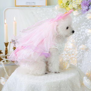 PETCIRCLE Pet Circle Vêtements pour animaux printemps/été : tenues pour chiens et chats, jupes en tulle irisé et voiles - Product Image 2