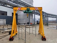 Grue portique mobile légère 1 tonne à poutre simple/double avec certification CE/ISO pour usage extérieur