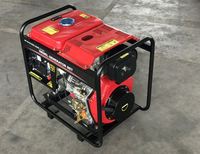 Generator diesel portabel tipe rangka terbuka berpendingin udara, 10kw, produsen generator diesel, mesin, OEM