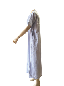 ثوب رجالي إسلامي بأكمام قصيرة مخطط مع جيوب للرجال موديل 2025 - Product Image 3