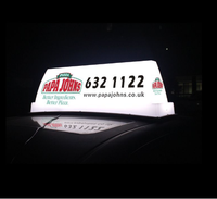 Cajas de luz publicitarias para techo de taxi, tablero de letreros para taxis sin pantallas