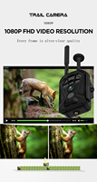 HG200 4G Trail Camera 0.2s caméra de chasse Trail Night Vision IP66 pièges Photo faune caméra animaux caméra de Surveillance