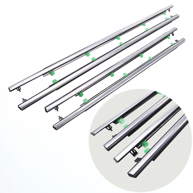4PCS Weatherstrip Window Seal for Honda CR-V CRV 2007-2011 Car Window Moulding Trim Seal Chrome Door Outside Belt 72450-SWA-A01