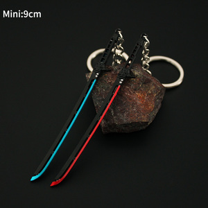 9Cm Thu Nhỏ Cyberpunk 2077 <span class=keywords><strong>Mini</strong></span> Nhiệt Samurai Thanh Kiếm Hợp Kim Kim Loại Mô Hình Đồ Chơi <span class=keywords><strong>Keychain</strong></span> - Product Image 5