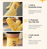 Chaussettes de Pilates personnalisées pour femmes, antidérapantes, chaussettes de yoga douces, respectueuses de la peau, chaussettes de sport tricotées, avec nœud cousu et broderie à volants