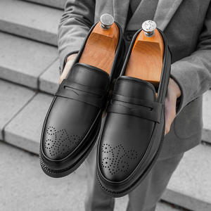 Wholesale Dress Shoes Oxfords <strong>Men's</strong> Leather Shoes Business Formal <strong>Brogue</strong> High-end Casual Large Size <strong>Men's</strong> Shoes - Product Image 3