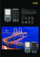 Lámpara LED de Calle para Exteriores TLD003 de Alta Luminosidad, Todo en Uno, Alimentada por CA, Impermeable IP66, 300W, de Aluminio, con Control Remoto y Regulable