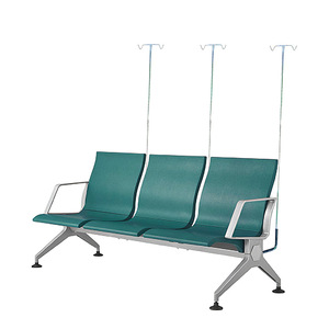 Silla de espera para hospital Ausnutria JH28W de aleación de aluminio con portaflecos, fila de sillas - Product Image 1