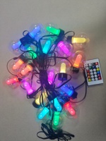 Guirlande lumineuse intelligente G50 à billes LED RGB Dreamcolor, éclairage feston avec contrôle par application, IP65, décoration de Noël, décoration de la maison