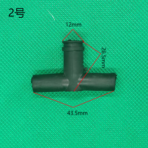 Connecteur flexible universel, buse mécanique en caoutchouc de 12mm, pour connexion de tuyau d'essuie-glace automobile - Product Image 2