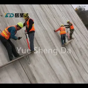 Cimento cobertor concreto tecido inclinação proteção