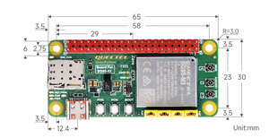Scheda di Sviluppo Waveshare BG95 EVB (BG95-M3 <span class=keywords><strong>Zero</strong></span>) Progettata per QuecPython, Supporta Comunicazione LTE/EGPRS e Posizionamento GNSS - Product Image 6