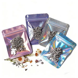 أكياس حلوى مايلر شفافة قابلة للإغلاق بسوستة ، كيس مقاوم للرائحة ، أكياس ثلاثية الجسم <span class=keywords><strong>3</strong></span> أكياس - Product Image 6