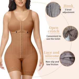 Venta al por mayor de <span class=keywords><strong>fajas</strong></span> deshuesadas de acero Fagas Colombianas Originales Tallaje grande Moldeador de cuerpo Faja moldeadora postoperatoria Corsé adelgazante - Product Image 3