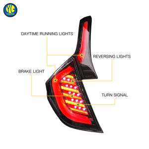 YU GUANG для Honda Fit GK5 2014-2019 модернизированные светодиодные задние фонари поворотники фары автомобильные аксессуары задние фонари - Product Image 3
