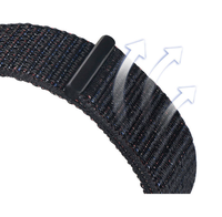 Bracelet de montre léger en nylon respirant et durable pour Samsung Watch4/5 pour Huawei GT3 20/22mm