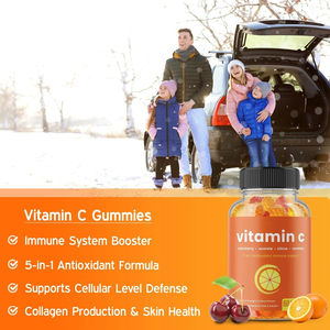 Caramelle Gommose alla Vitamina C per Adulti con Sambuco, Agrumi, Bioflavonoidi, Acerola e Ciliegia, Integratore di Bellezza, 60 Gommose per un Perfetto Supporto Immunitario - Product Image 2