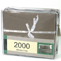 Ensemble de draps en microfibre brossée douce, résistant aux plis, aux taches et aux décolorations, avec emballage en ruban