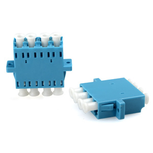 Bộ chuyển đổi sợi quang 4 lõi LC UPC Quad duplex với vật liệu ABS và bảo hành 5 năm cho việc sử dụng Viễn thông mạng FTTH - Product Image 2