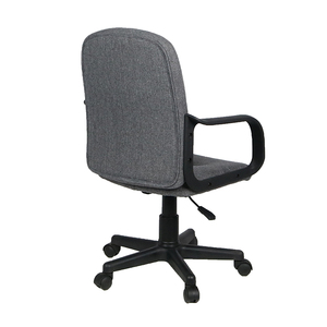 The middle part my back gray fabric Bureau swivel recliner chair Bureau with PP armrest and Base nylon - Product Image 4