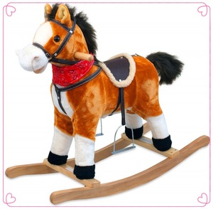 <span class=keywords><strong>Cheval</strong></span> à <span class=keywords><strong>bascule</strong></span> en peluche <span class=keywords><strong>rose</strong></span>, vente en gros, FL015 - Product Image 5