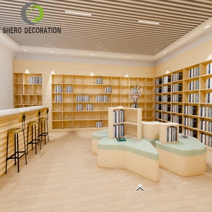 Étagères murales de haute qualité en bois pour bibliothèques, librairies et mobilier scolaire – Bibliothèque en libre-service - Product Image 4