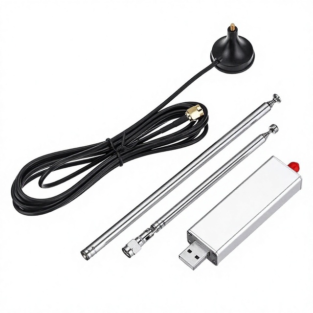 RTL-SDR V3 R820T2 RTL2832U 1PPM TCXO SMA Aluminum Alloy USB Powered Software-defined Radio