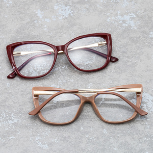 Cat Eye <b>Eyeglasses</b> <b>Frames</b> 5034 Full Rim Anti Blue Light Unisex Lightweight Fashion Glasses - Product Image 1