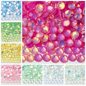 Selina Kristal Işıltılı Protein Mocha Düz Sırtlı Yapıştırıcısız Rhinestones-Eko Dostu Cam Kristaller 12 Yüzlü DIY Telefon Süslemeleri - Product Image 2