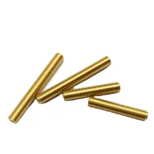 nylon plastic low carbon steel 3/4-6 square 100mm ing machinery threaded rod stepper motor studs & threaded rods