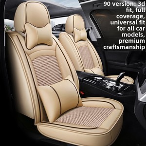 Coussins de siège de voiture universels et housses de siège sport Wenqi en cuir de luxe/soie glacée rembourrés de mousse, toutes saisons - Product Image 6