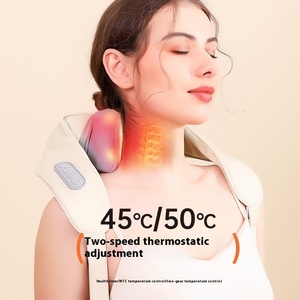 Máquina de Masaje Corporal Robótica Cuadrada Oblicua al por Mayor para Uso Doméstico, Compresa Caliente Cervical para Cuello y Hombros, Función Musical, Gris - Product Image 3