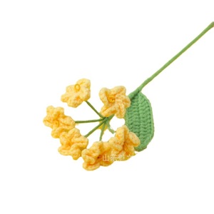 Ramo de flores artificiales de lana tejida Myosotis sylvatica, material de escritorio, flores frescas para regalar a colegas y compañeros de clase - Product Image 5