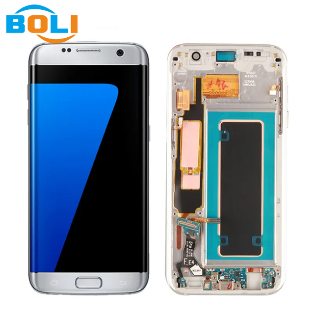 Mobile Phone LCD Display for Samsung Galaxy S7 Edge LCD Screen Replacement Ekran for samsung S7edge Original LCD with Frame