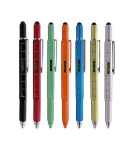6-in-1 <b>Multi</b>-Functional Heavy Metal Ballpoint <b>Pen</b> with Universal for for Home Use Gift Giving Custom PS-20250902-4 1.0mm Tip - Product Image 1