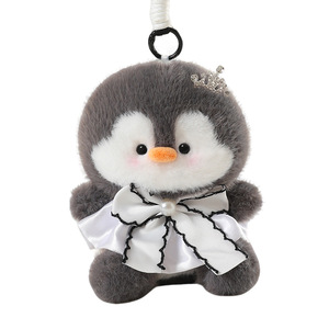 Groothandel Pluche Pinguï<span class=keywords><strong>n</strong></span> Sleutelhanger <span class=keywords><strong>4</strong></span> Outfits Schattig Pluizig Tas Charm Aangepaste Pluche Speelgoed Dierentuin Souvenir Artikelen - Product Image 6