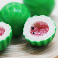 Bonbons gélifiés Fini Fifi saveur pastèque, chewing-gum, saveurs fruitées, creux, certifiés Halal HACCP, multicolores, 20 boîtes entières