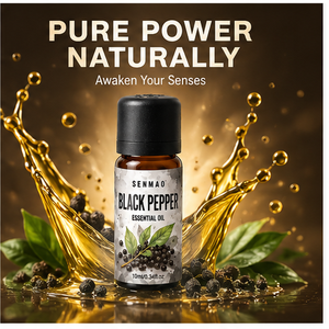 Aceite de <span class=keywords><strong>Pimienta</strong></span> Negra Pura y Natural, Calmante y Estimulante de la Circulación, Apto para Hogares Saludables y Difusores de Aromaterapia - Product Image 6