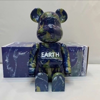 Vente en gros d'usine, figurine Bearbrick 400% en ABS, style boîte colorée, 28 cm, Bearbrick