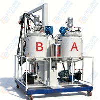 Machine à mousser PU à deux composants (basse pression) / pour la production de produits en polyuréthane souple / dur et semi-dur