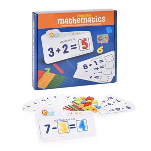 Kids Wiskunde Vroege Onderwijs Leren Speelgoed Magnetische Nummer Berekenen Game Flash Kaarten Tellen Cognitieve Math Verlichting