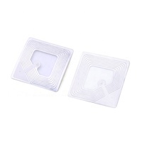 Étiquettes RF en aluminium transparent RUIFEIDI 4040 EAS pour boîtes en papier, antivol, sécurité, 8,2 MHz, étiquettes souples, 0,8-1,2 m